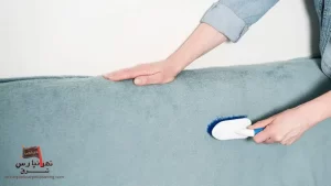  آموزش پاک کردن چسب 123 از روی مبل