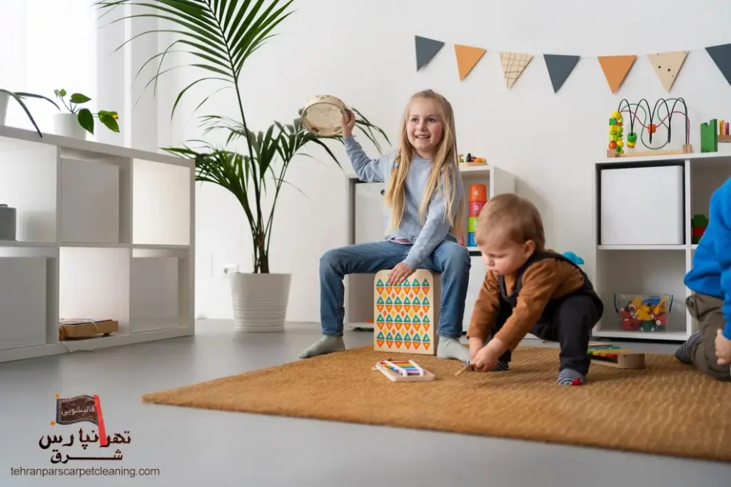 اهمیت انتخاب فرش برای اتاق کودکان